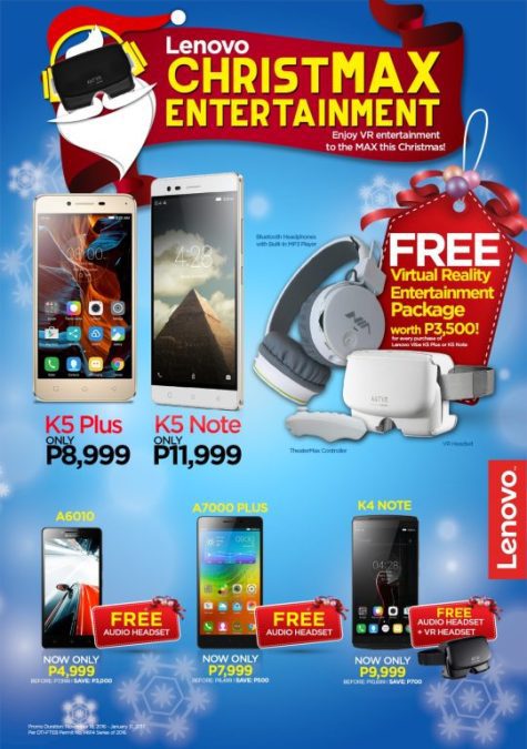 lenovo holiday promo vibe k5 plus and k5 note