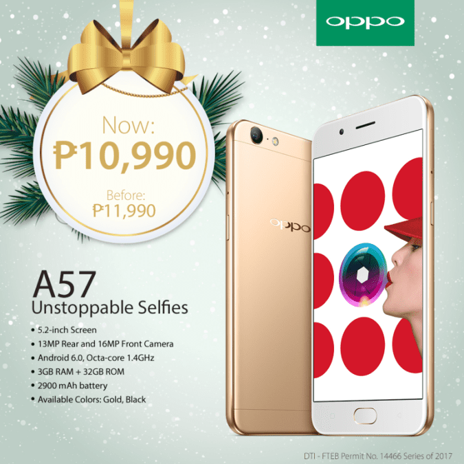 OPPO Holiday Gift Guide A57