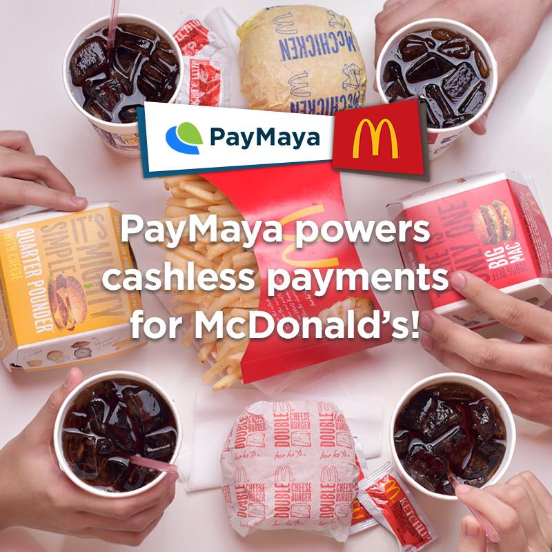 McDonlad's with PayMaya cashless