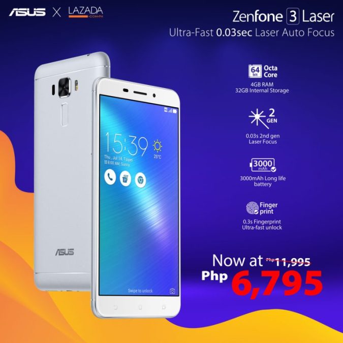 ZenFone x Lazada Flash Sale - ZenFone 3 Laser