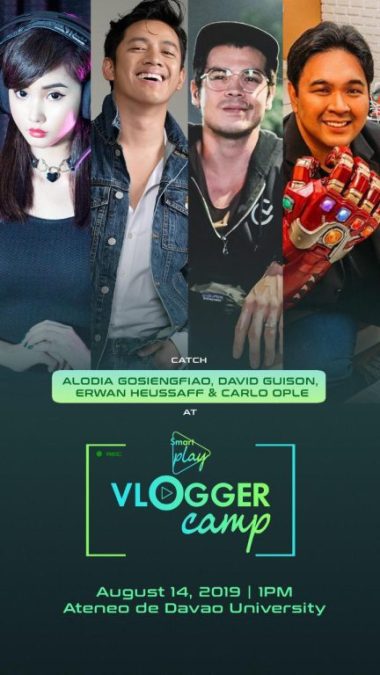 Smart Play Vloggers Camp - Alodia Gosiengfiao, David Guison, Erwan Heussaff, Carlo Ople