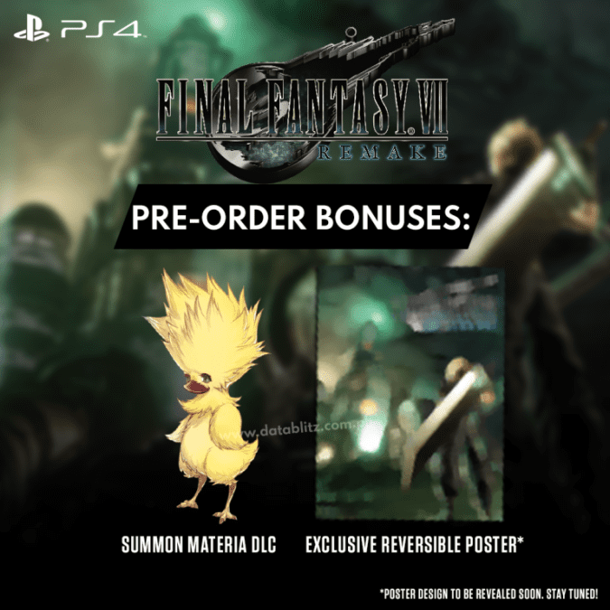 Final Fantasy VII Remake Pre-Order Bonuses