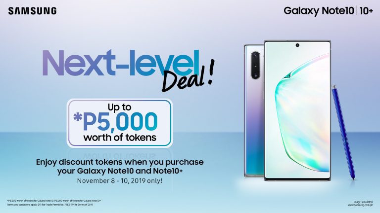 Galaxy Note10 and Note10 Plus Weekend Token Promo