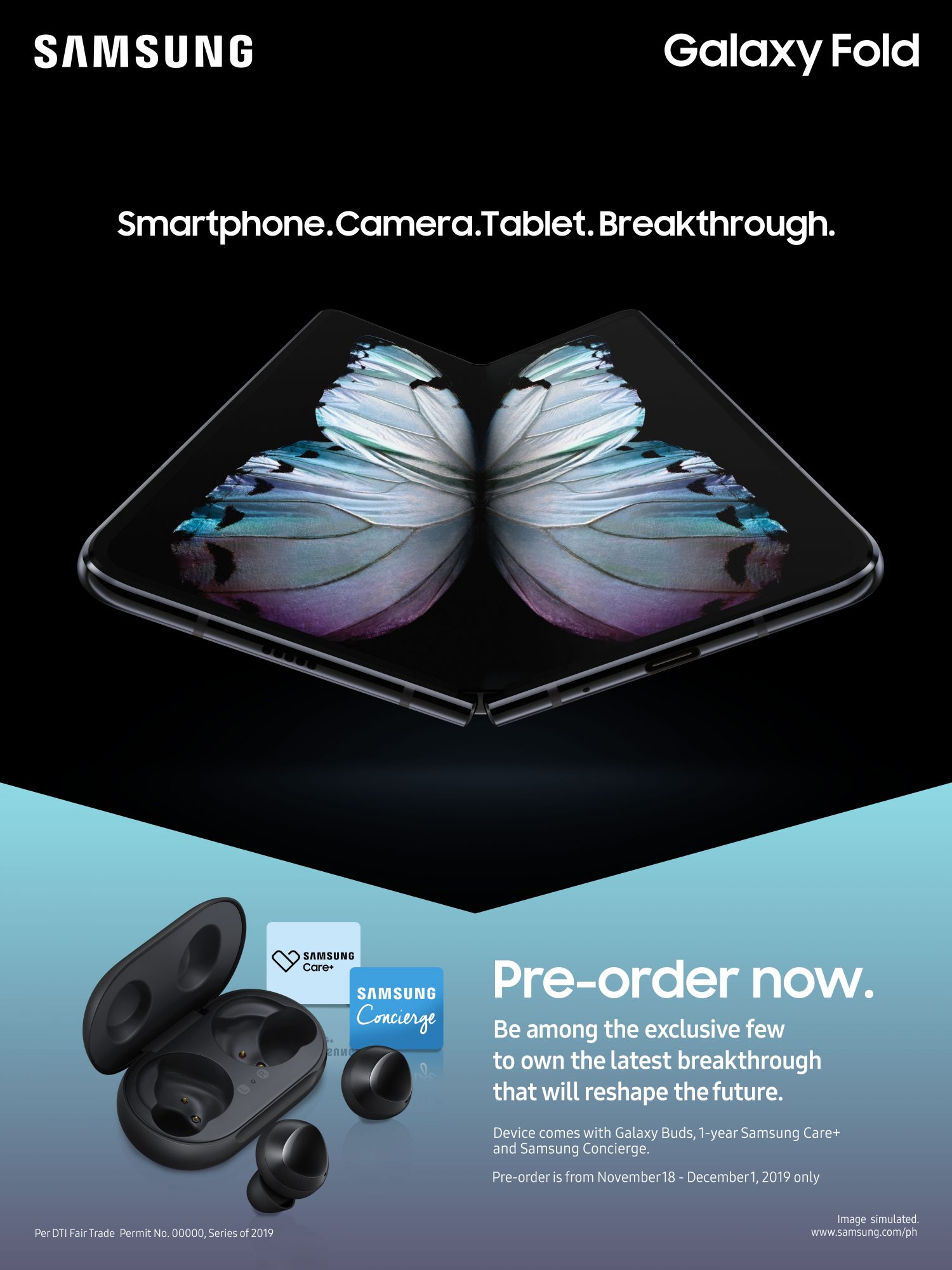 Samsung Galaxy Fold Pre Order Poster