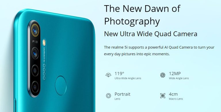 realme 5i quad-camera