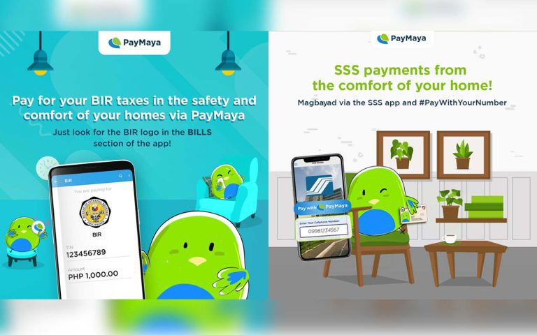 PayMaya Cashless Options for BIR, SSS, and other Government Agencies