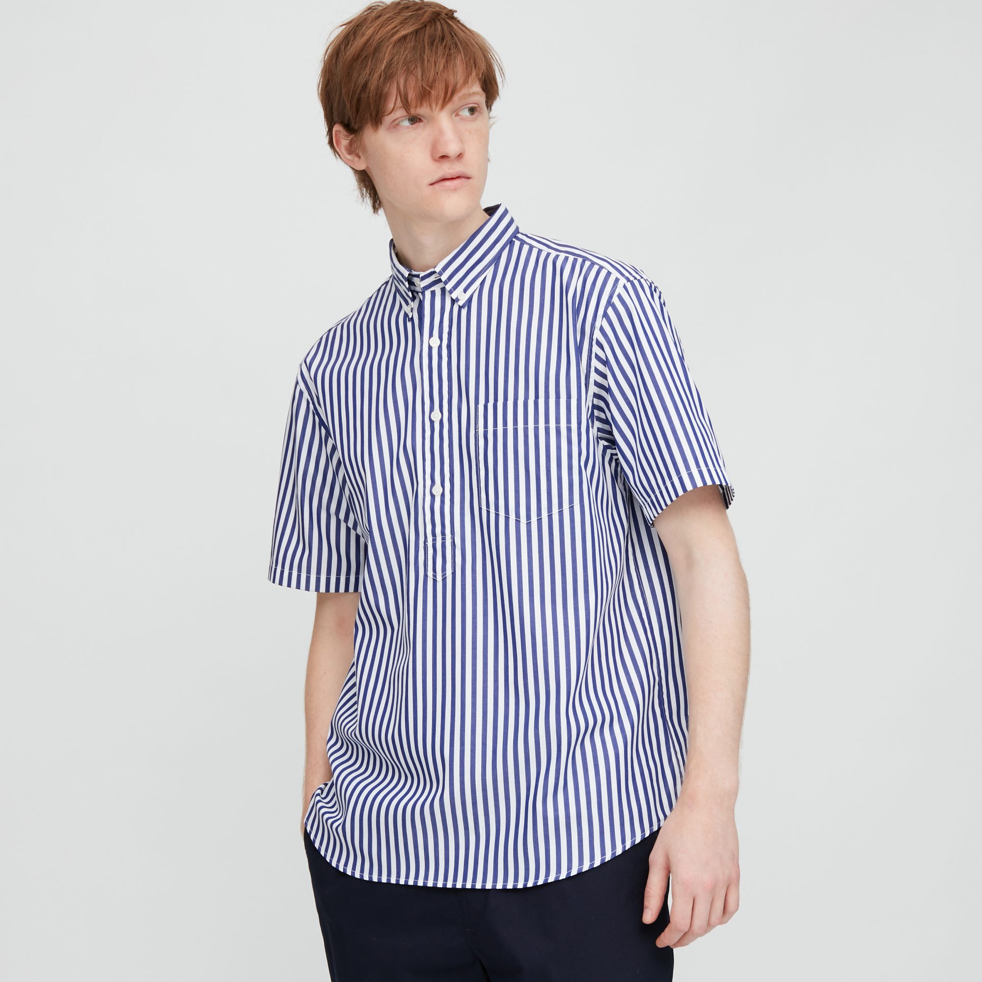 Ms EFC Broadcloth Patterned SS Shirt
