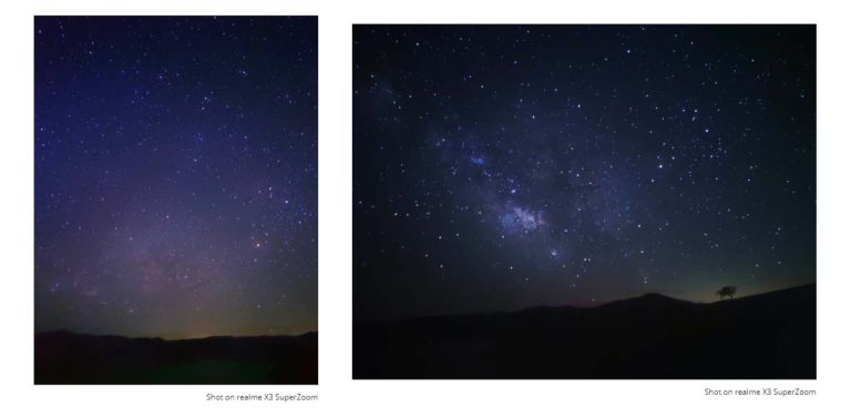 realme X3 SuperZoom Starry Night Mode
