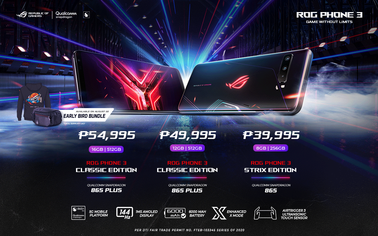 ROG Phone 3 is Now Available in the Philippines