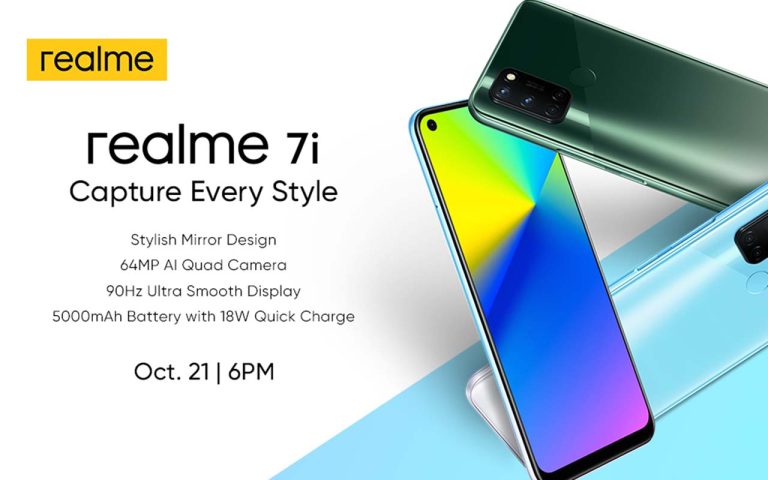 realme Philippines to Launch the realme 7i on October 21, 2020