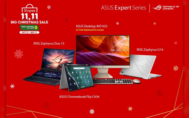 ASUS Expert Series and Republic of Gamers Join the Shopee 11.11 Sale