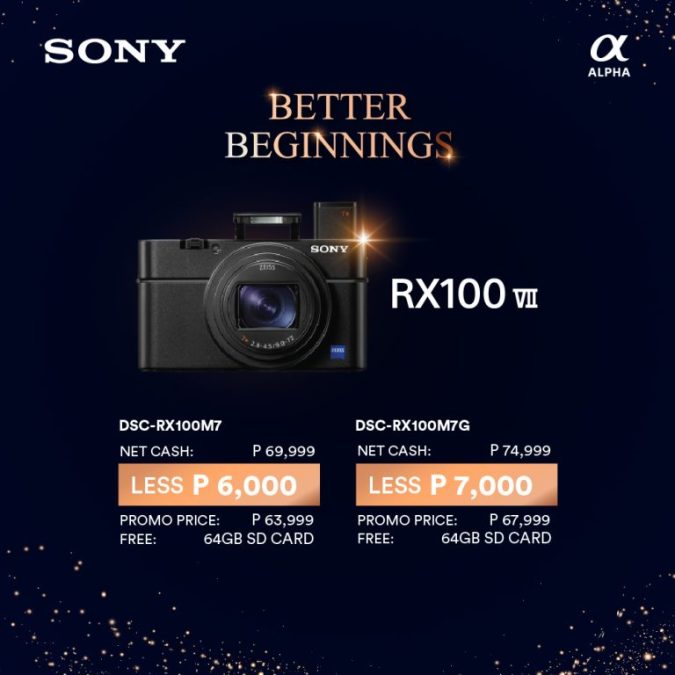Sony RX100 VII DSC-RX100M7G and DSC-RX100M7 promo