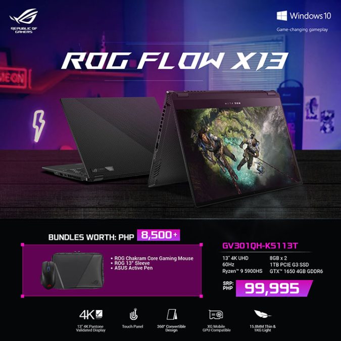 ROG Flow X13 GV301QH-K5113T bundle