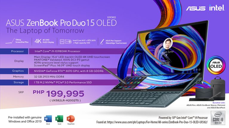 ZenBook Pro Duo 15 OLED - i9 variant