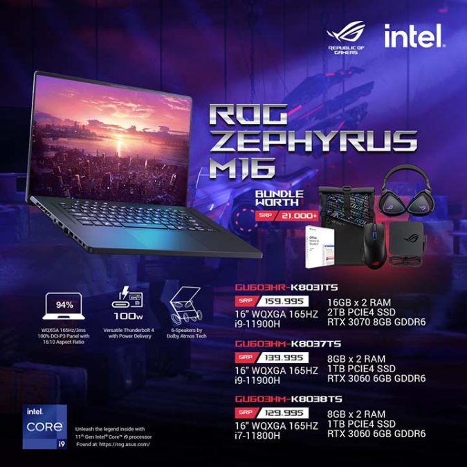 Zephyrus M16 price