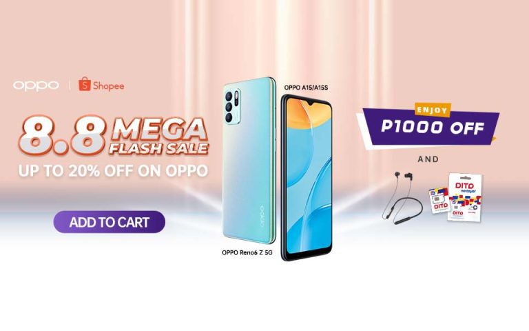 It’s Raining Deals on OPPO’s Shopee 8.8 Super Brand Day Sale
