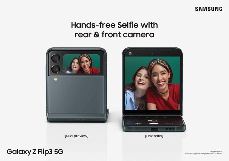 Samsung Galaxy Z Flip3 5G Flex Mode
