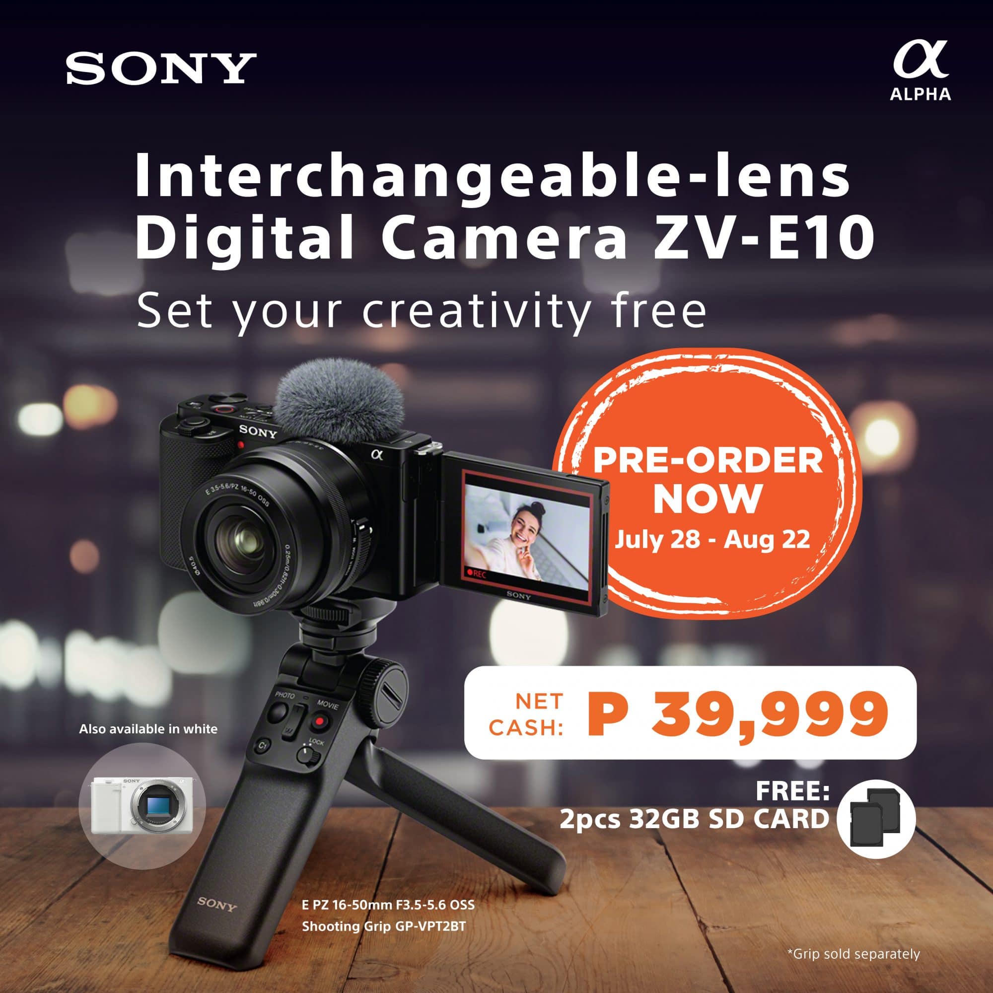 Sony Alpha ZV-E10 PreOrder