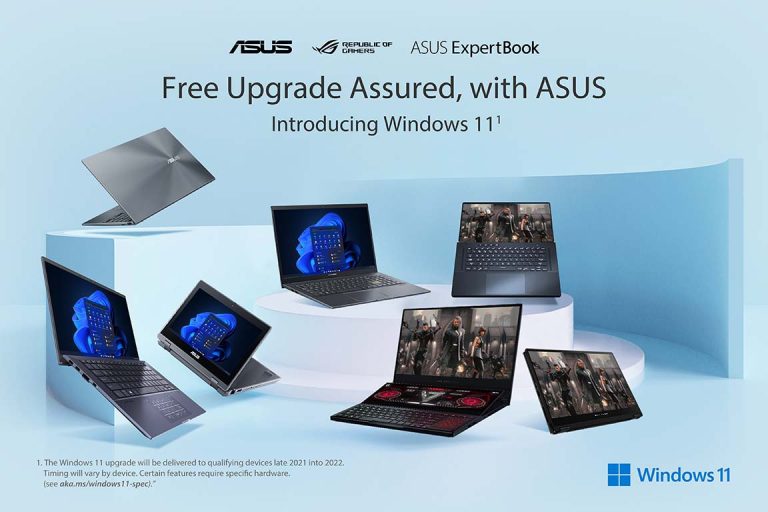 ASUS and ROG Laptops can Now be Updated to Windows 11
