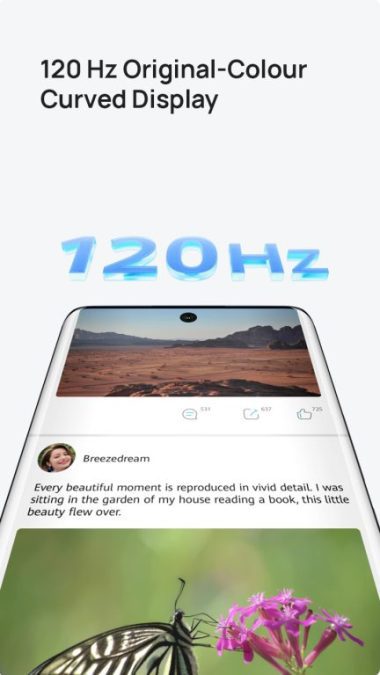 120Hz Original-Colour Curved Display