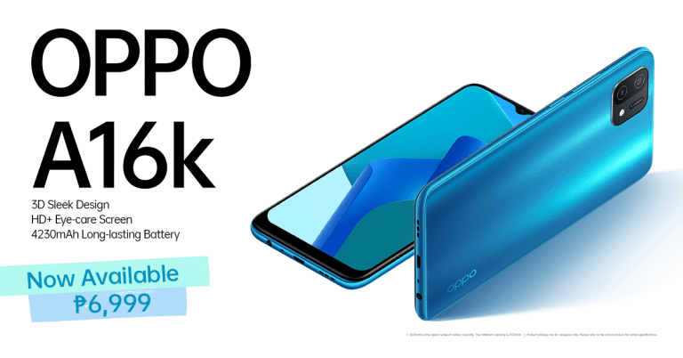 New Entry Level Contender OPPO A16K Announced and Priced at ₱6,999