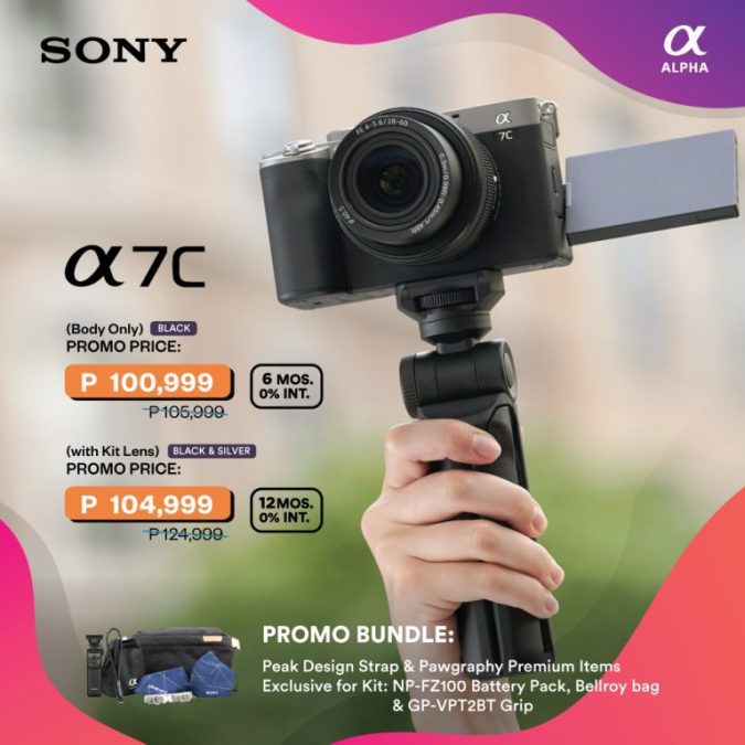 Sony Holiday Deals A7C Promo