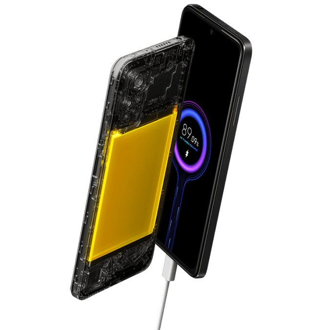 5,000mAh battery and 67W turbo charging