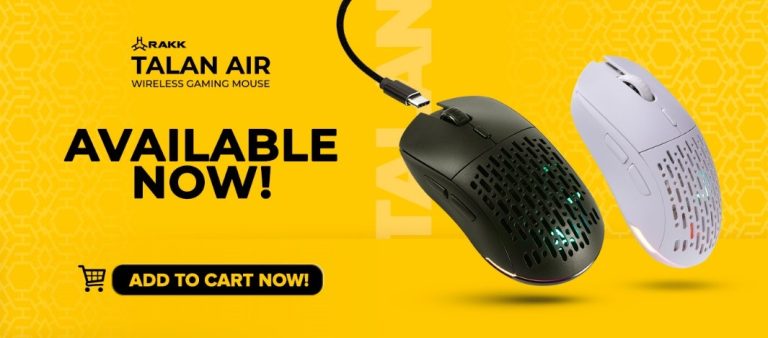 RAKK Gears PH Launches New RAKK Talan Air Wireless Gaming Mouse