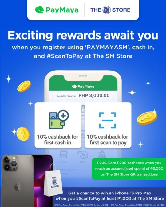 Get Exciting Rewards from PayMaya and The SM Store