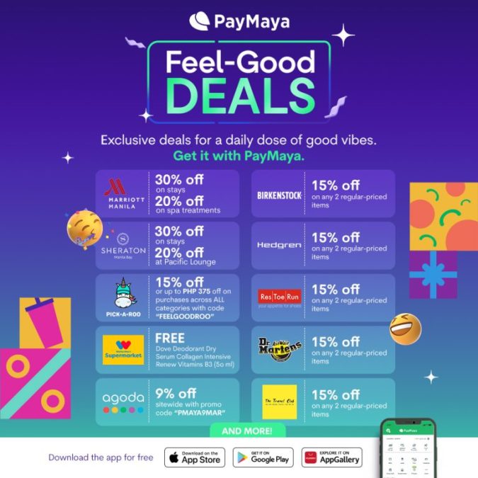 PayMaya Merchant Rewards promo list