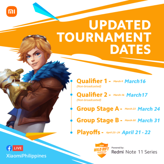 Tournament Dates