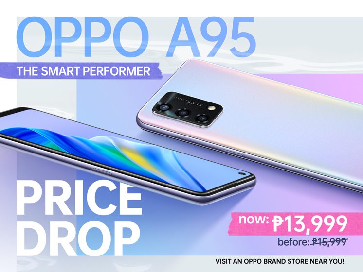 OPPO A95 Gets a Price Drop, Get it now for Only ₱13,999