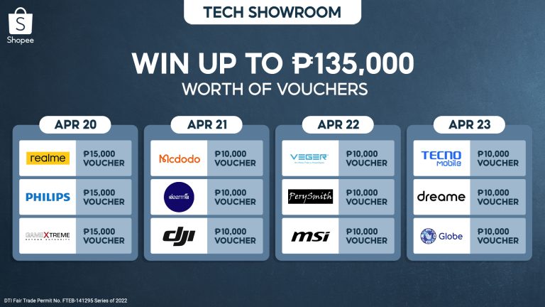 Win up to ₱135,000 worth of brand vouchers