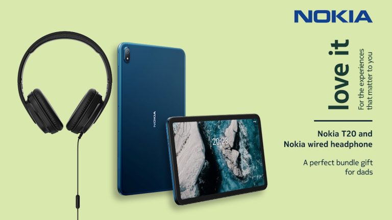 Nokia T20 and Nokia Wired Headphones