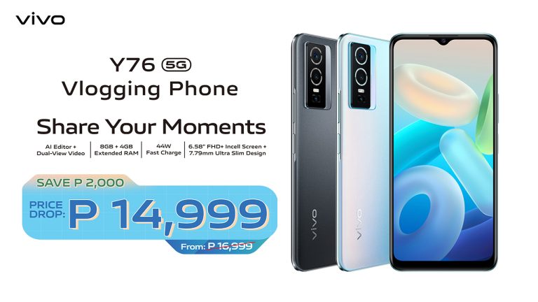 vivo Y76 5G gets a Price Cut and is Now Available for ₱14,999
