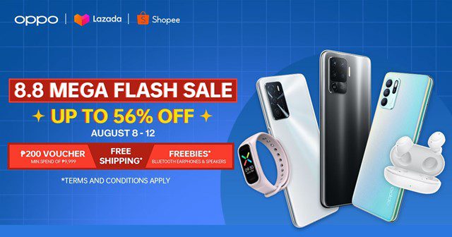 Get up to 56% Off on the OPPO 8.8 Mega Flash Sale