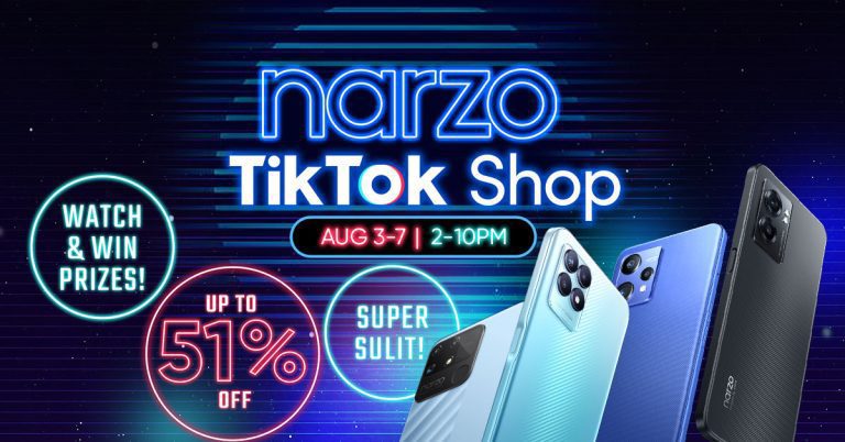 narzo TikTok Shop Opens – Up to 51% Off from August 3 to 7