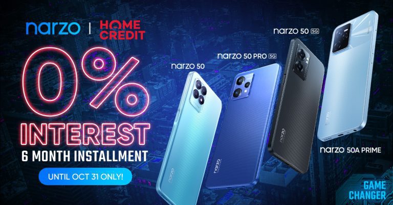 Own a narzo Phone for as Low as P45 Per Day with Home Credit