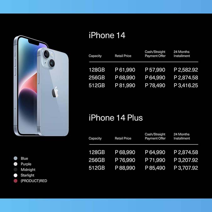iPhone 14 Philippine Price 2