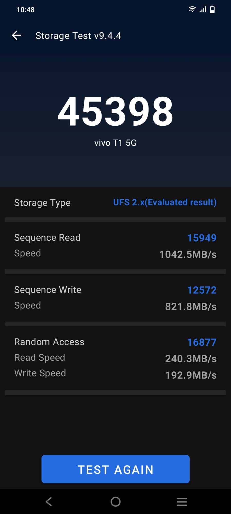 AnTuTu v9 storage test