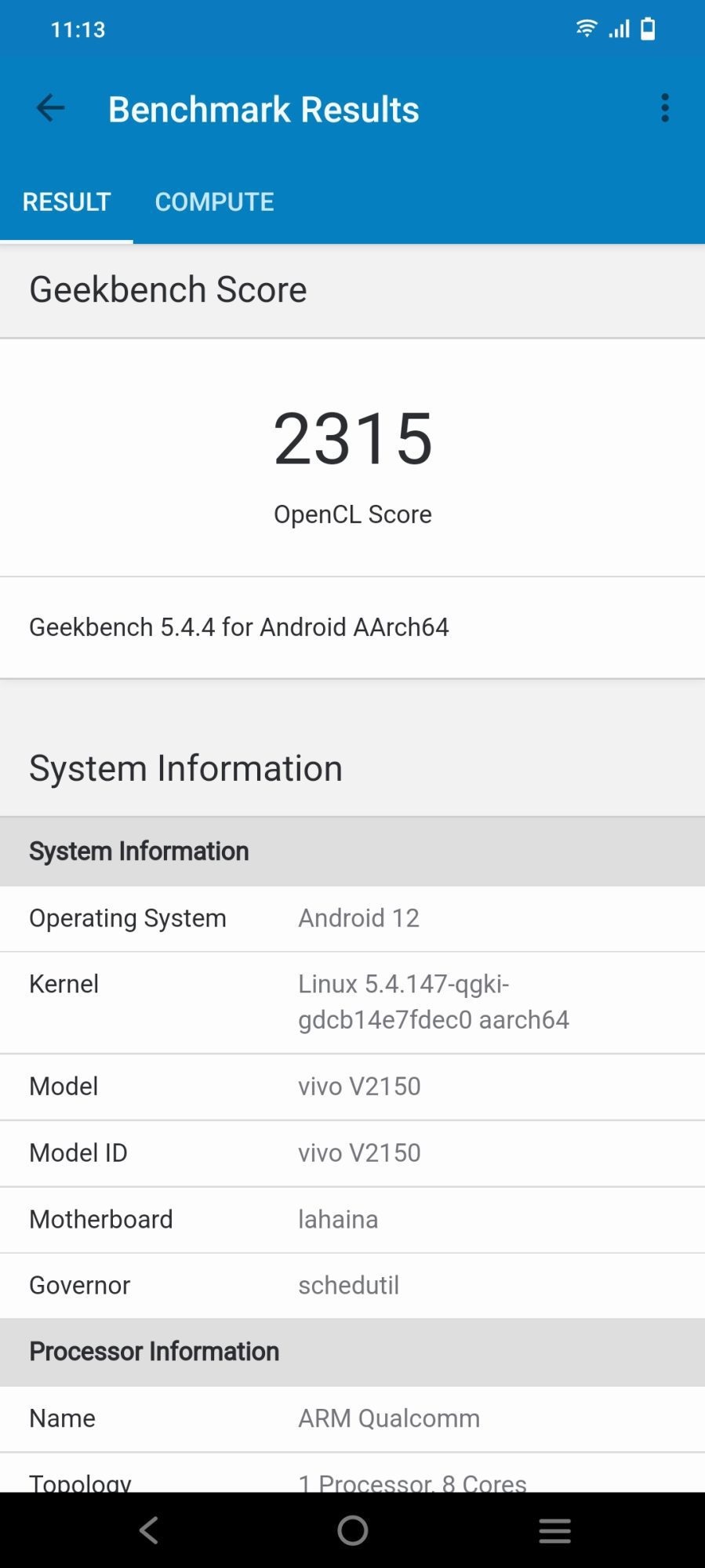Geekbench 5 OpenCL