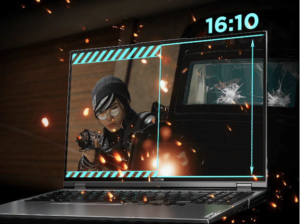 Legion 5i Pro’s 16-inch QHD+ display in 1610 format