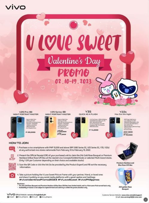 vivo Valentine’s Day Promo – Free Valentine Gifts foy your Partner
