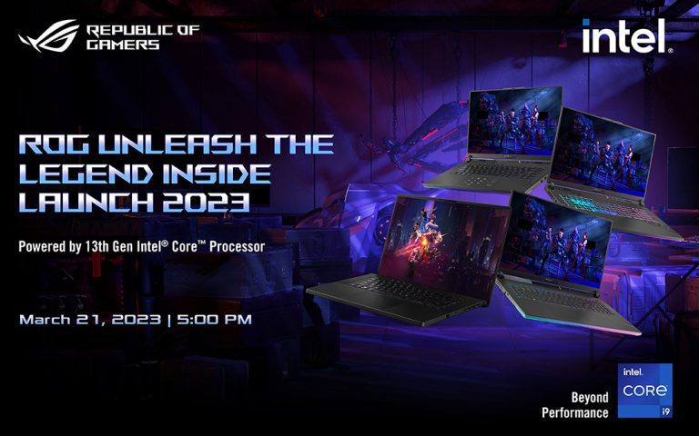 An Arsenal of 2023 ROG Laptops to be Unleashed on March 21