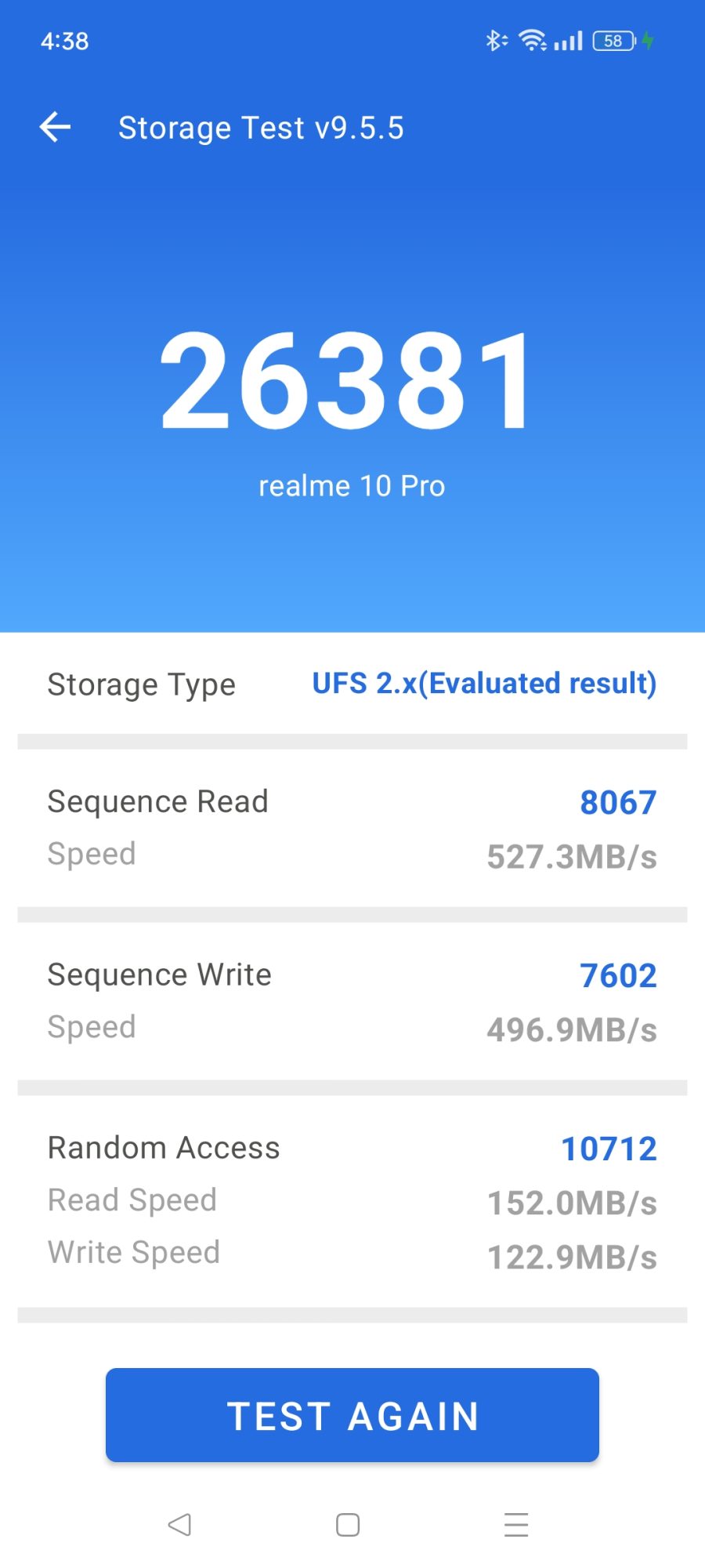 AnTuTu Storage Test