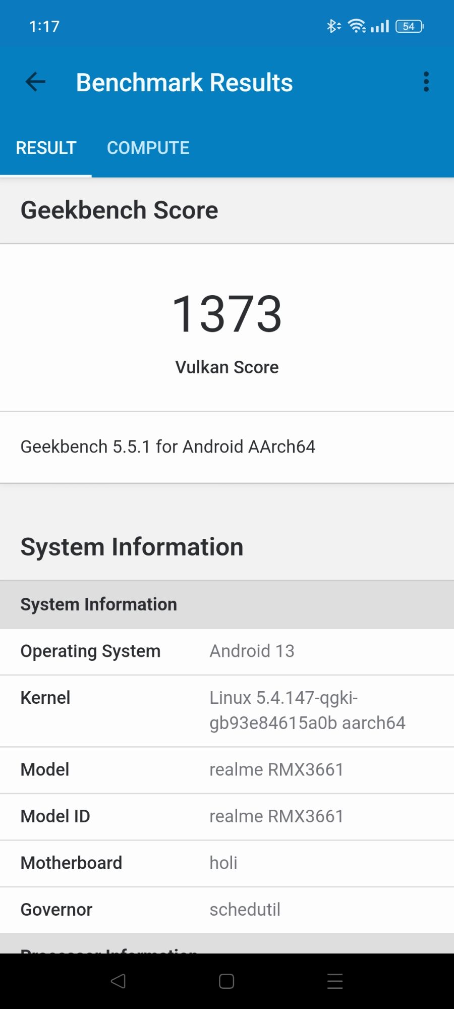 Geekbench 5 Vulkan