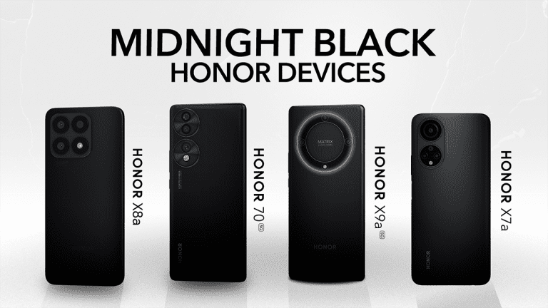 Achieve Stylish Lifestyle with HONOR Midnight Black Smartphones