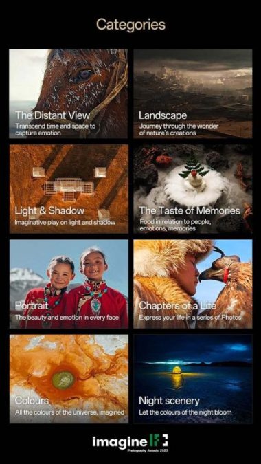imagine IF Photography Awards 2023 Categories