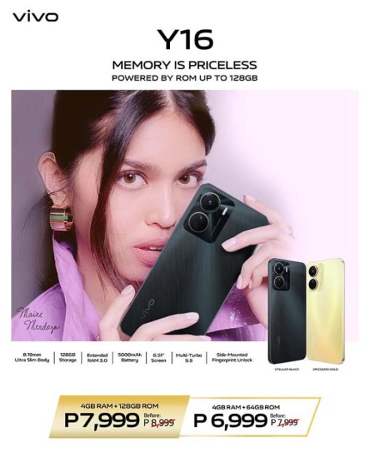 vivo Y16 gets a PHP 1,000 Price Drop