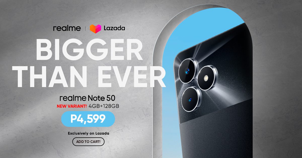 realme Note 50 Now comes in Higher Storage Variant